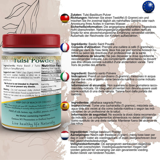 Holy Basil (Tulsi) Powder - Herbalshire Handmade Herbal Products
