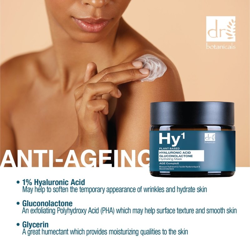 Hyaluronic Acid 1% & Gluconolactone Mask 60ml - Herbalshire Handmade Herbal Products