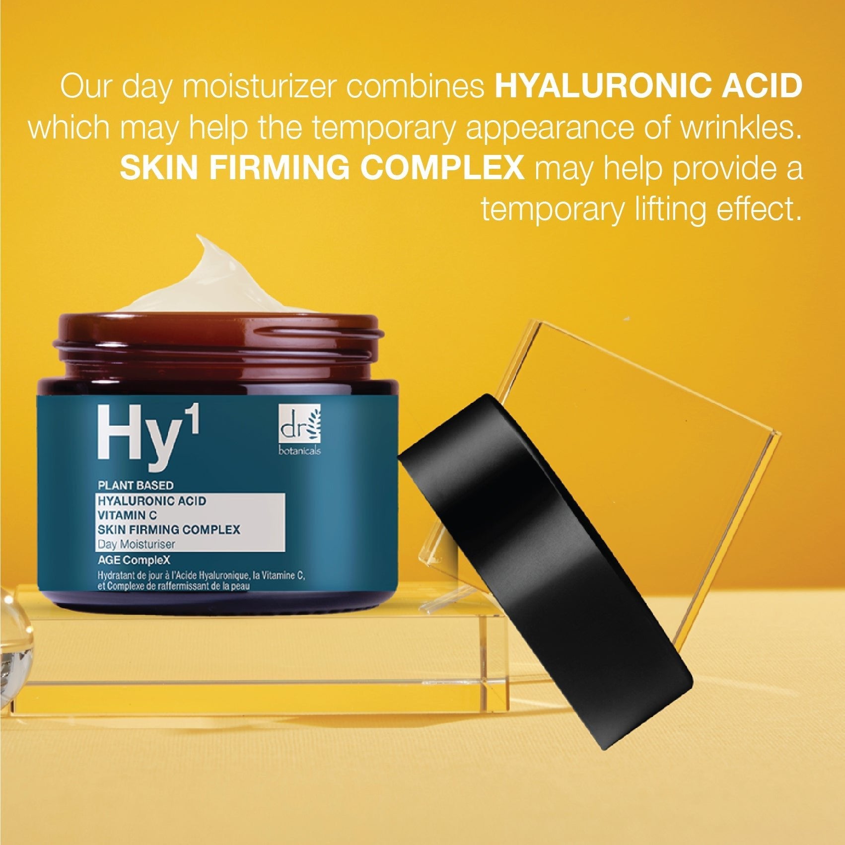 Hyaluronic Acid 1% & Vitamin C 1% & Skin Firming Complex 1% Day Moisturiser 60ml - Herbalshire Handmade Herbal Products