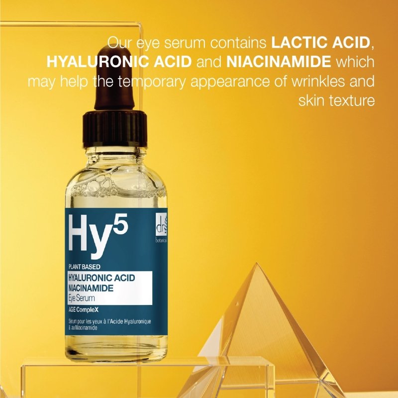 Hyaluronic Acid 5% & Niacinamide 5% Eye Serum 15ml - Herbalshire Handmade Herbal Products