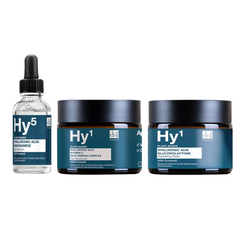 Hyaluronic Acid Day Moisturiser + Eye Serum+ Mask - Herbalshire Handmade Herbal Products