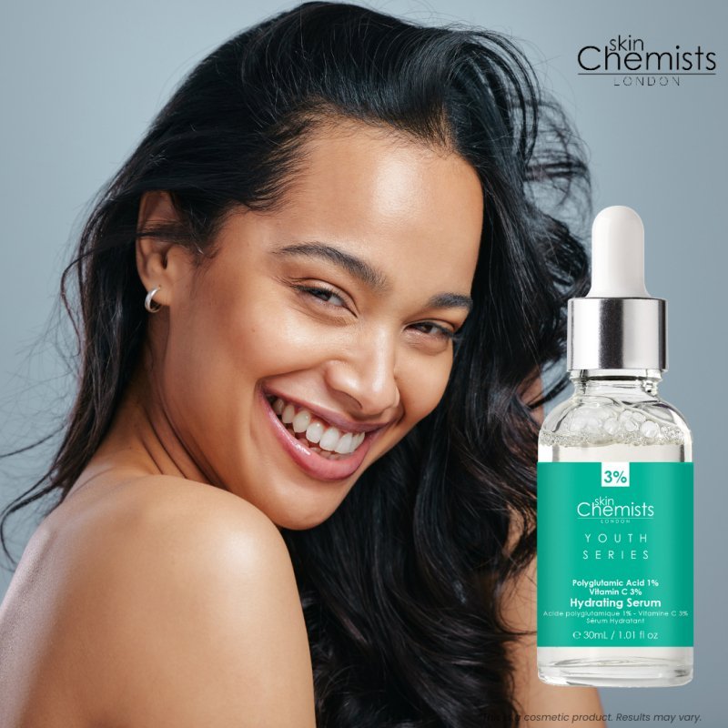 Hydrating Serum Polyglutamic Acid 1%, Vitamin C 3% 30ml - Herbalshire Handmade Herbal Products