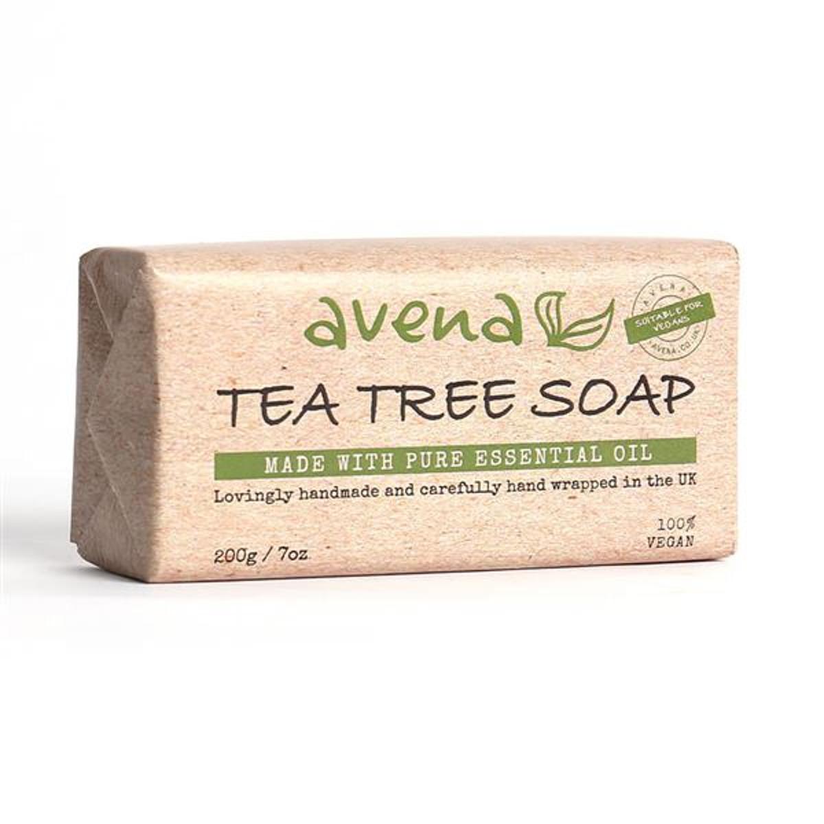 Herbalshire Tea Tree Oil Soap Bar 200g - Natural Antibacterial & Antifungal - H