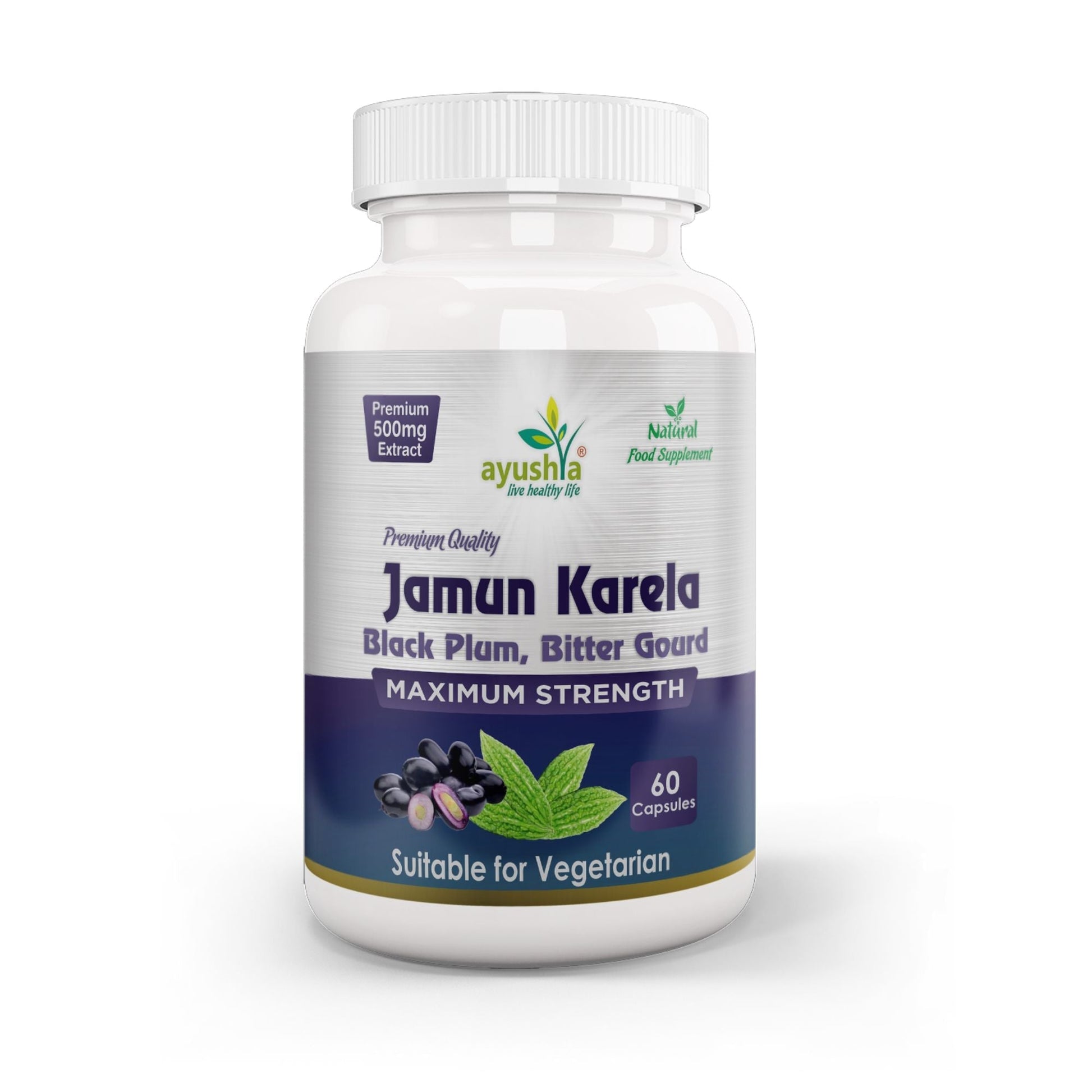 Jamun Karela Capsule - Herbalshire Handmade Herbal Products