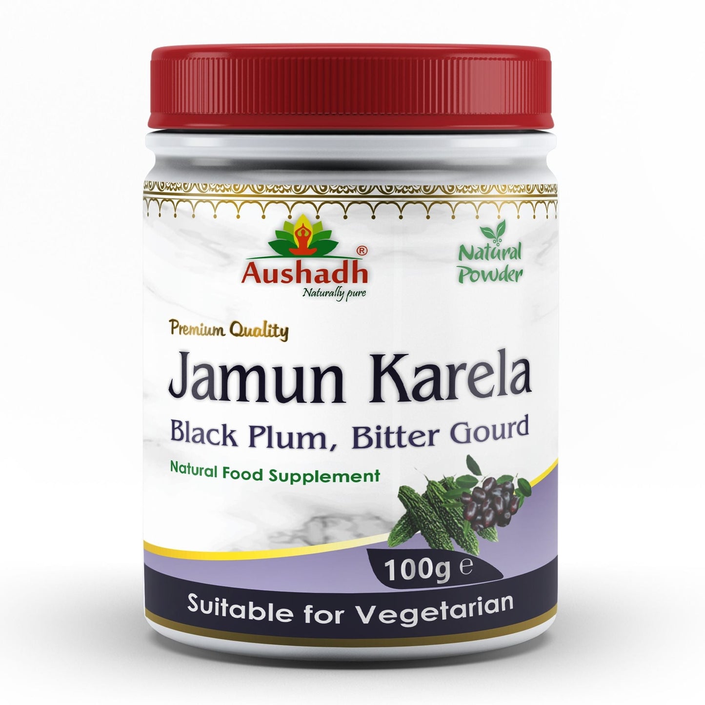 Jamun Karela Powder - Herbalshire Handmade Herbal Products