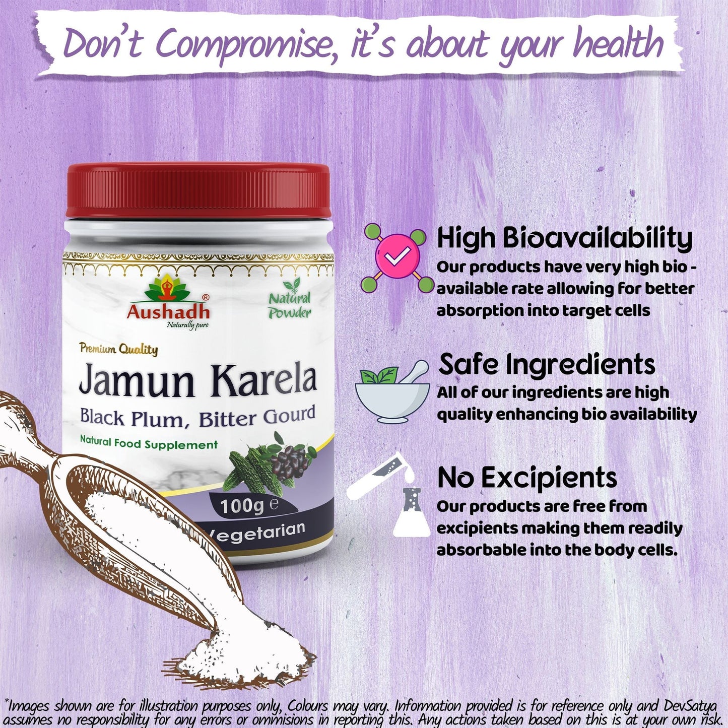 Jamun Karela Powder - Herbalshire Handmade Herbal Products