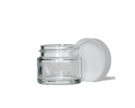 Jar, Clear Glass (15 ml) - Herbalshire Handmade Herbal Products