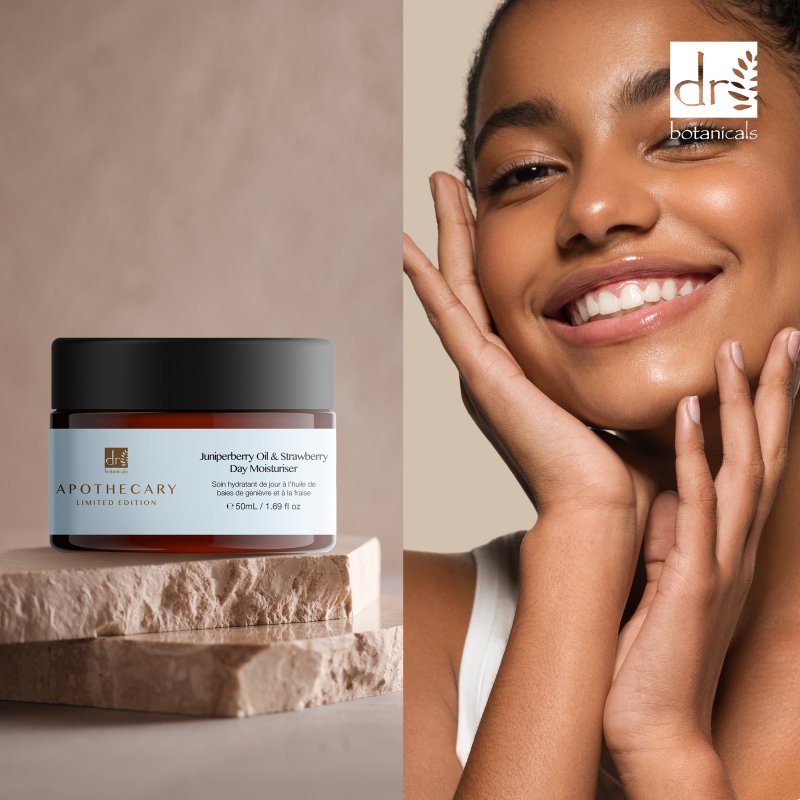 Juniperberry Oil & Strawberry Day Moisturiser 50ml - Herbalshire Handmade Herbal Products