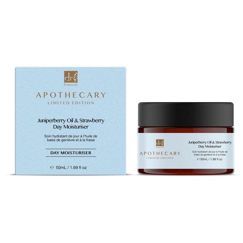 Juniperberry Oil & Strawberry Day Moisturiser 50ml - Herbalshire Handmade Herbal Products