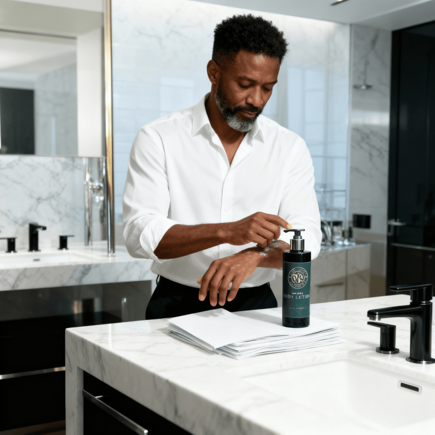 Just Man Manly Elegance Body Lotion - Herbalshire Handmade Herbal Products