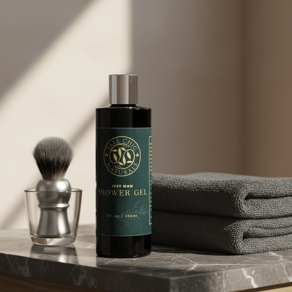 Just Man Manly Elegance Shower Gel - Herbalshire Handmade Herbal Products
