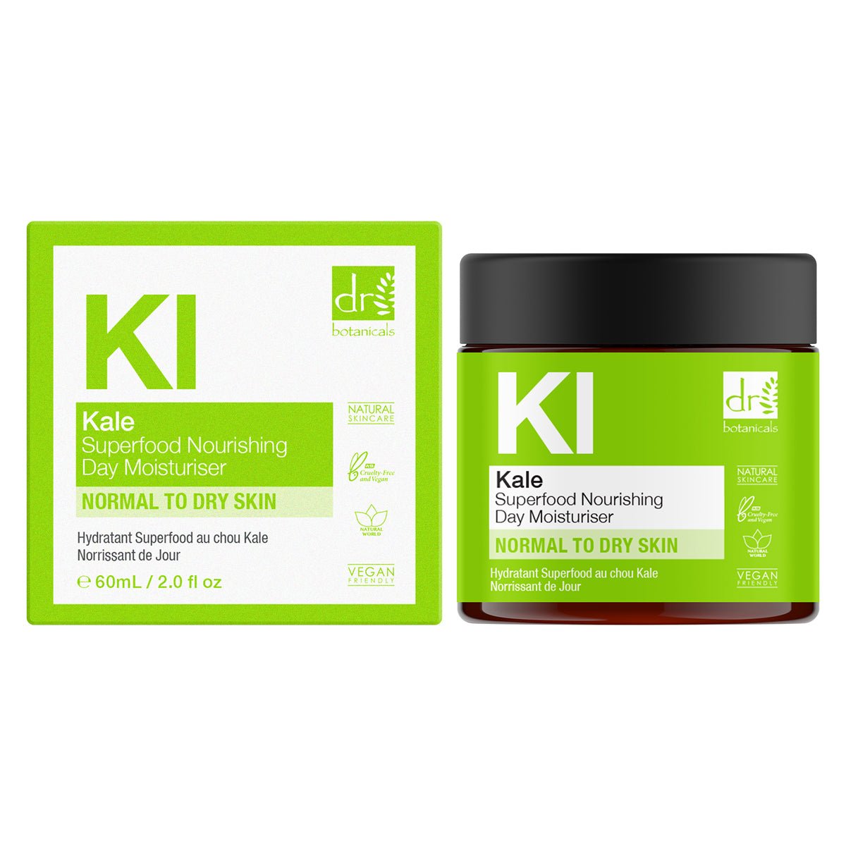 Kale Superfood Nourishing Day Moisturiser Duo - Herbalshire Handmade Herbal Products