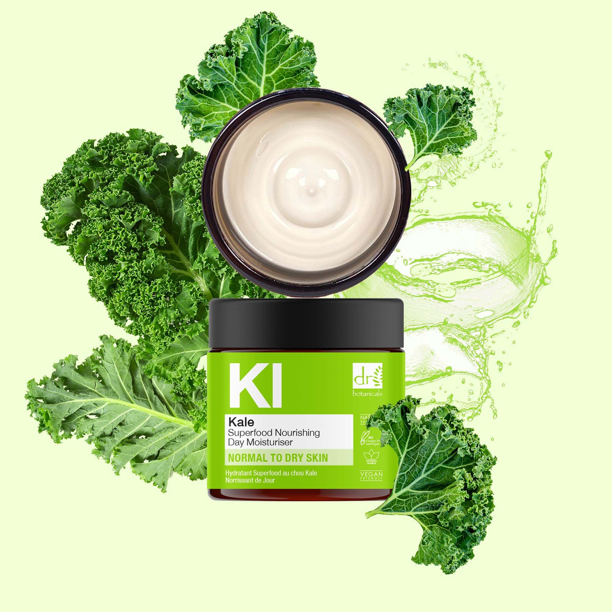 Kale Superfood Nourishing Day Moisturiser Duo - Herbalshire Handmade Herbal Products