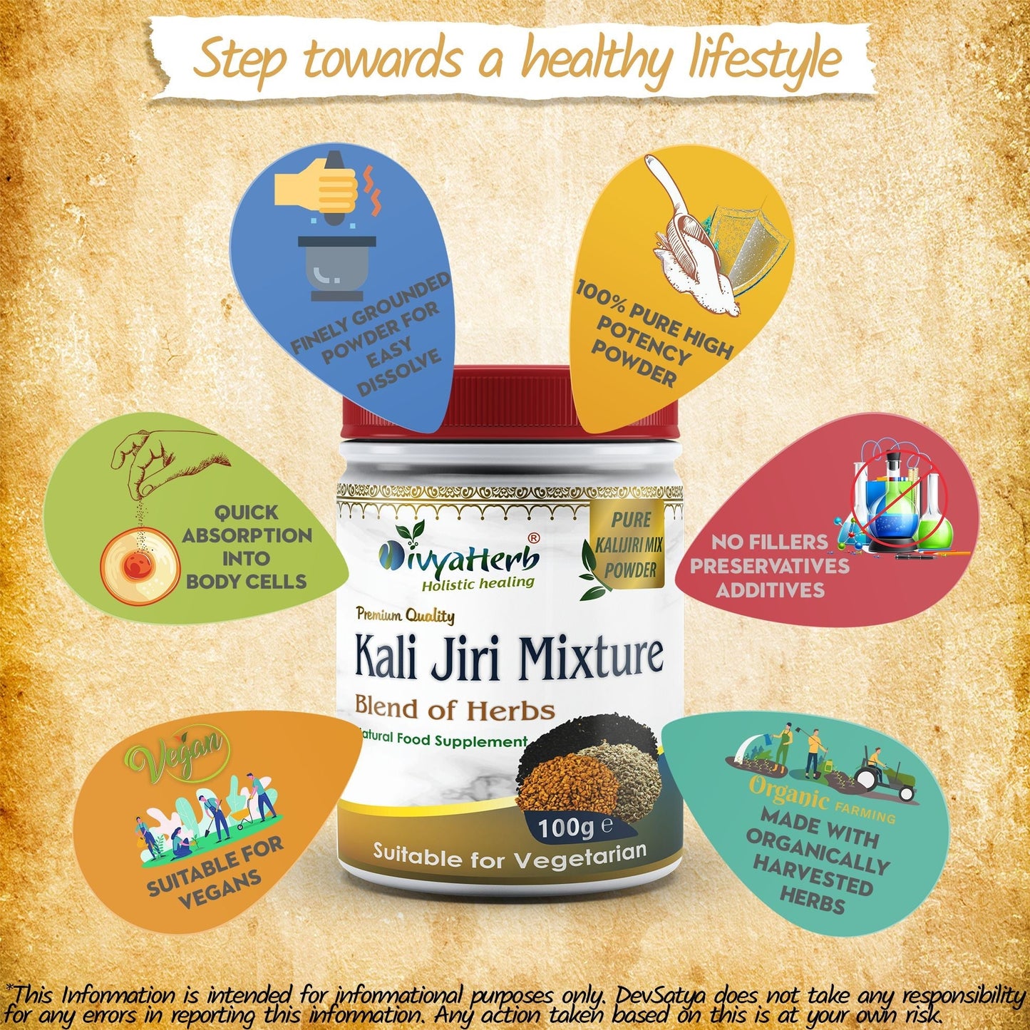 Kali Jiri Mixture Powder - Herbalshire Handmade Herbal Products