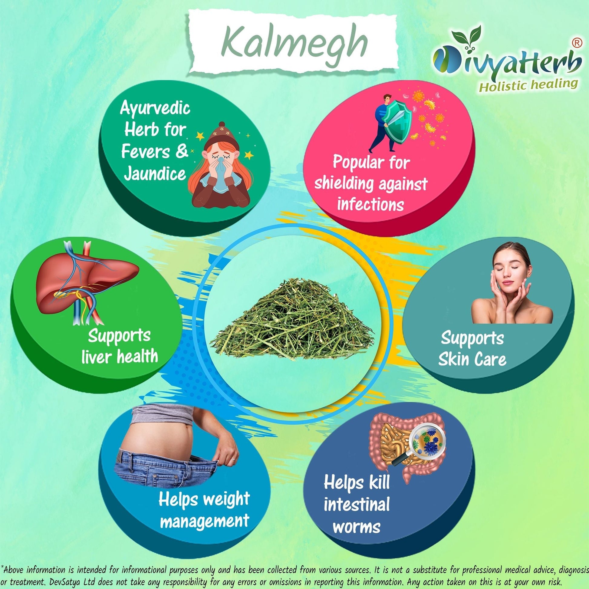 Kalmegh Powder - Herbalshire Handmade Herbal Products