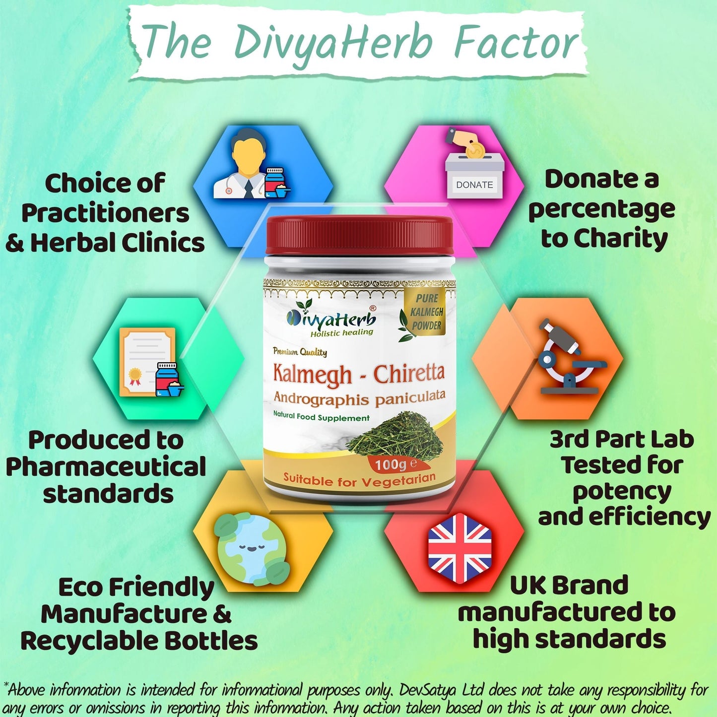 Kalmegh Powder - Herbalshire Handmade Herbal Products