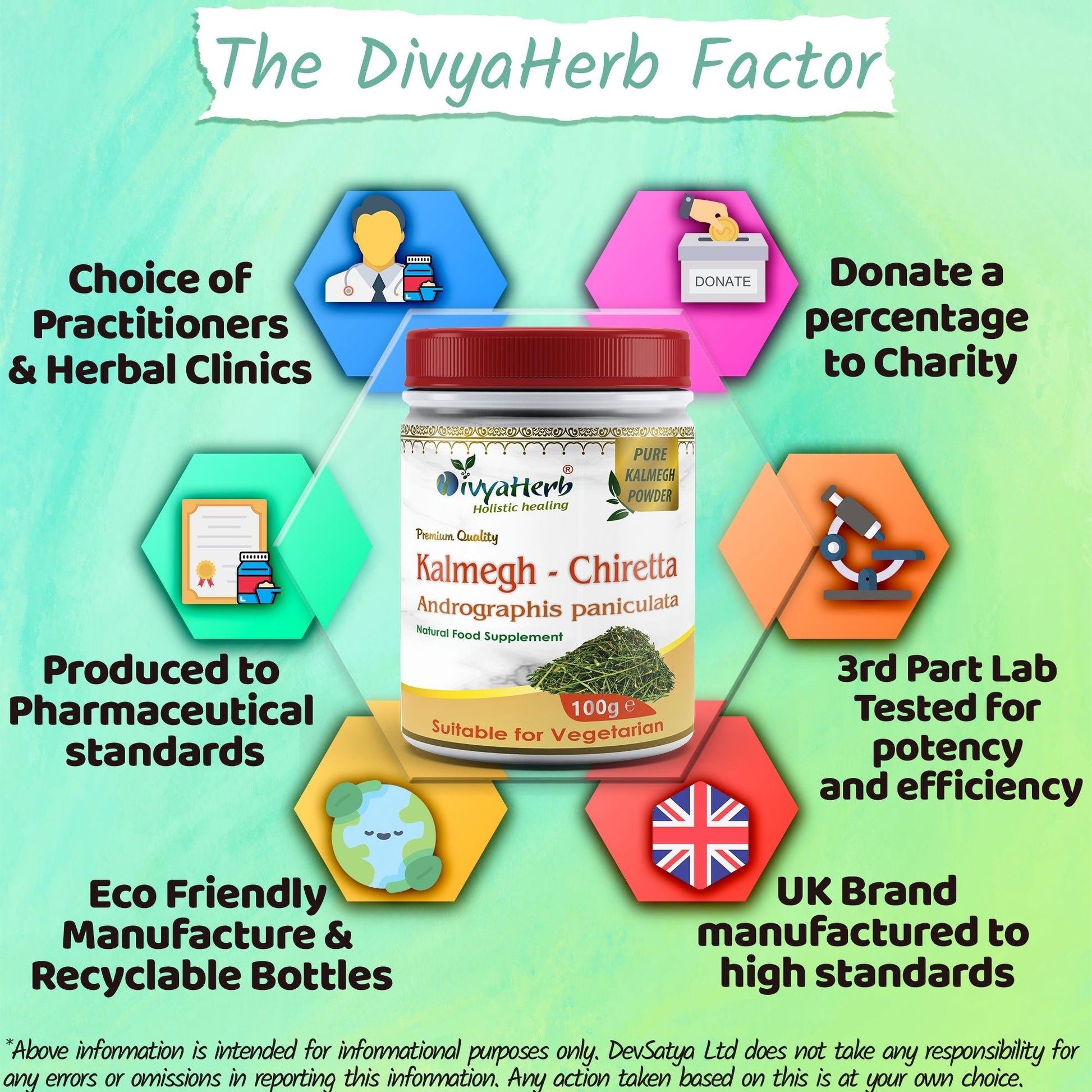 Kalmegh Powder - Herbalshire Handmade Herbal Products