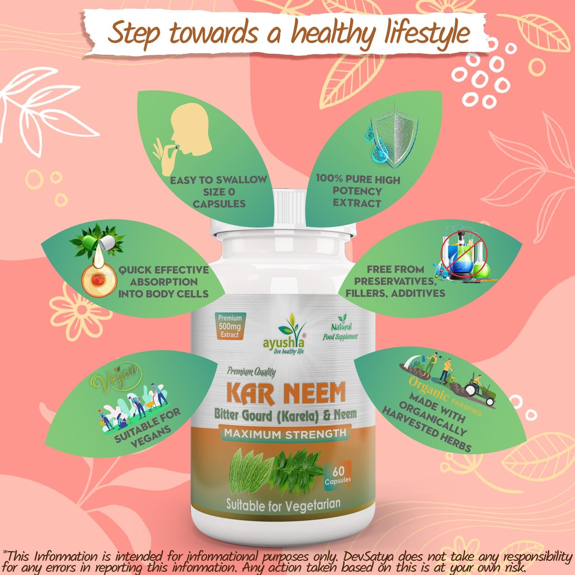 KarNeem (Karela Neem) Capsule - Herbalshire Handmade Herbal Products