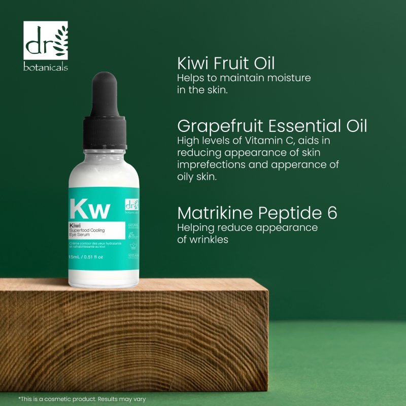 Kiwi Superfood Cooling Eye Serum 15ml - Herbalshire Handmade Herbal Products