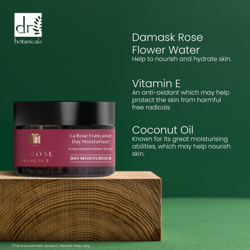 La Rose Française Day Moisturiser, Facial Serum, Eye Serum - Herbalshire Handmade Herbal Products