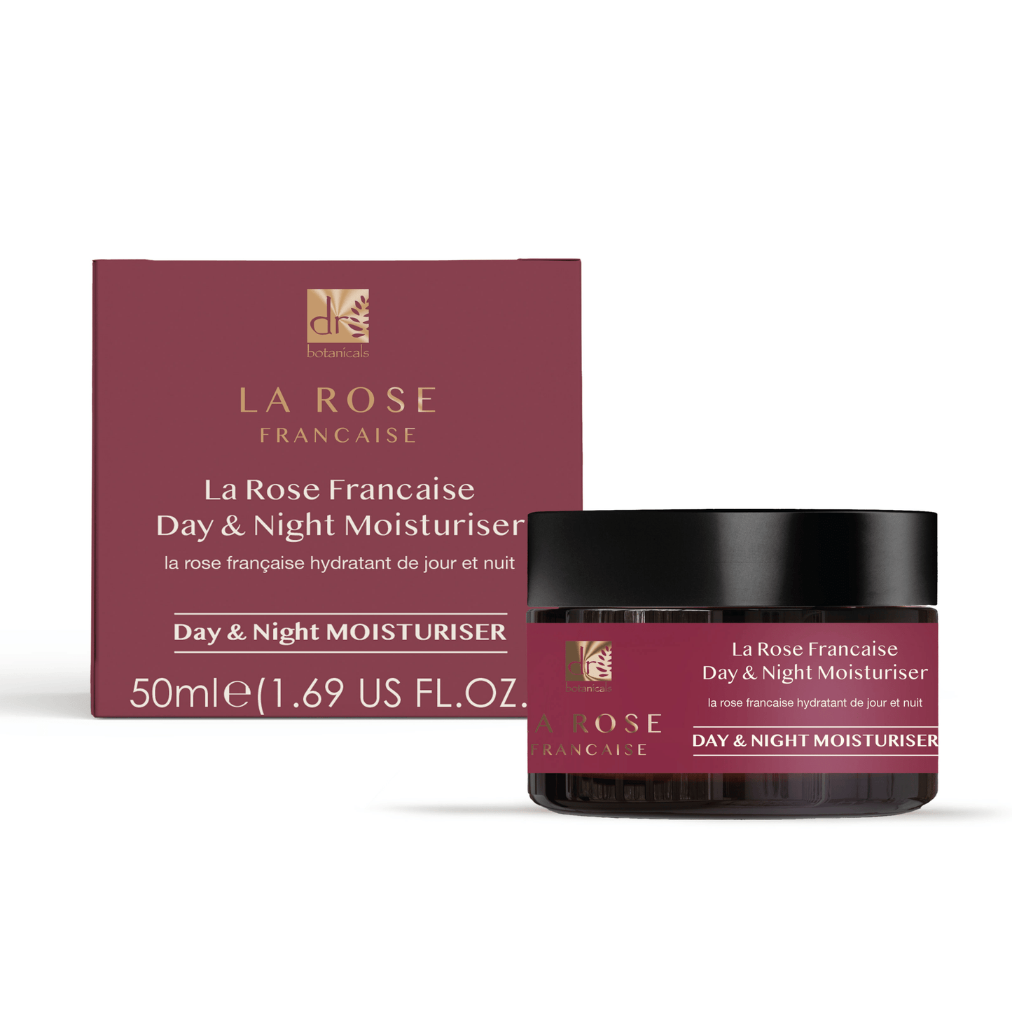 La Rose Francaise Duo Day & Night Moisturiser 50ml - Herbalshire Handmade Herbal Products