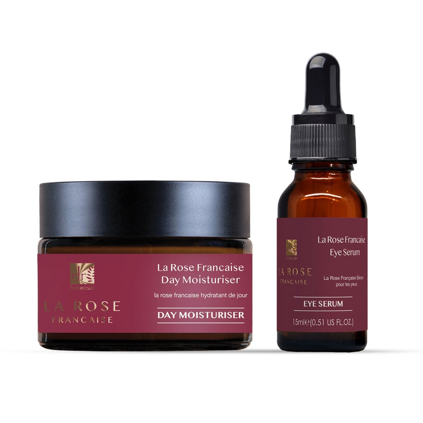 La Rose Française Duo Moisturiser & Eye Serum Kit - Herbalshire Handmade Herbal Products
