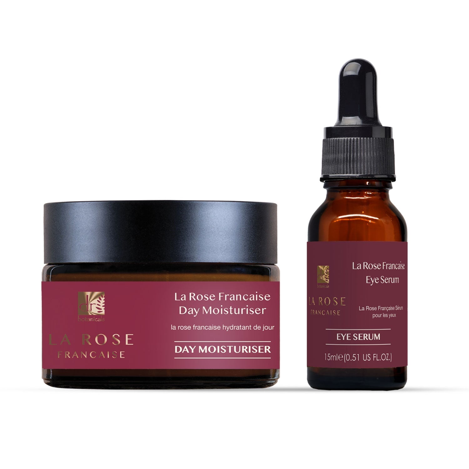 La Rose Française Duo Moisturiser & Eye Serum Kit - Herbalshire Handmade Herbal Products