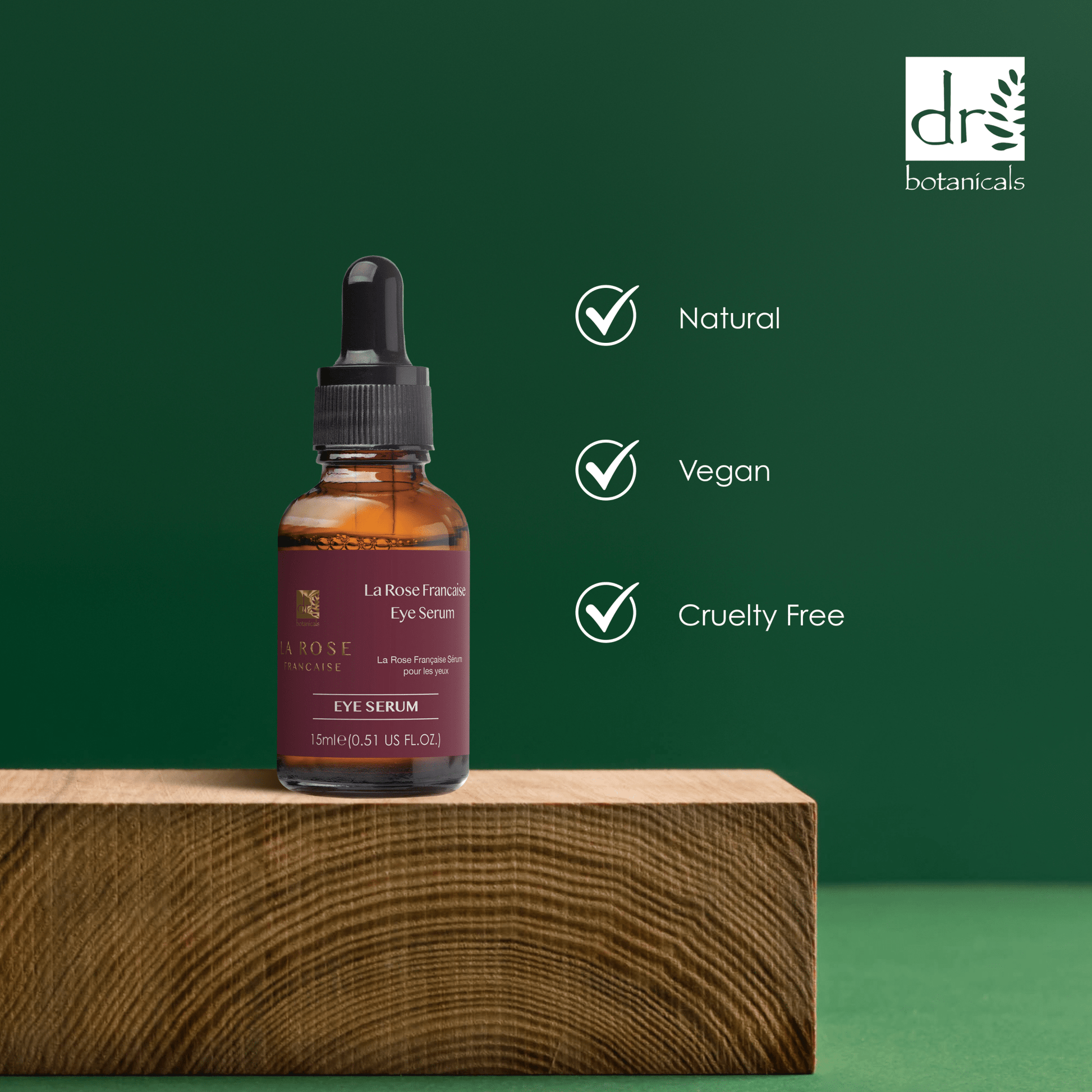La Rose Francaise Eye Serum 15ml - Herbalshire Handmade Herbal Products