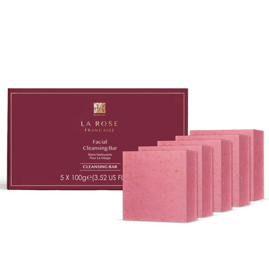 La Rose Française Facial Cleansing Bar (Pack of 5) 100g x 5 - Herbalshire Handmade Herbal Products