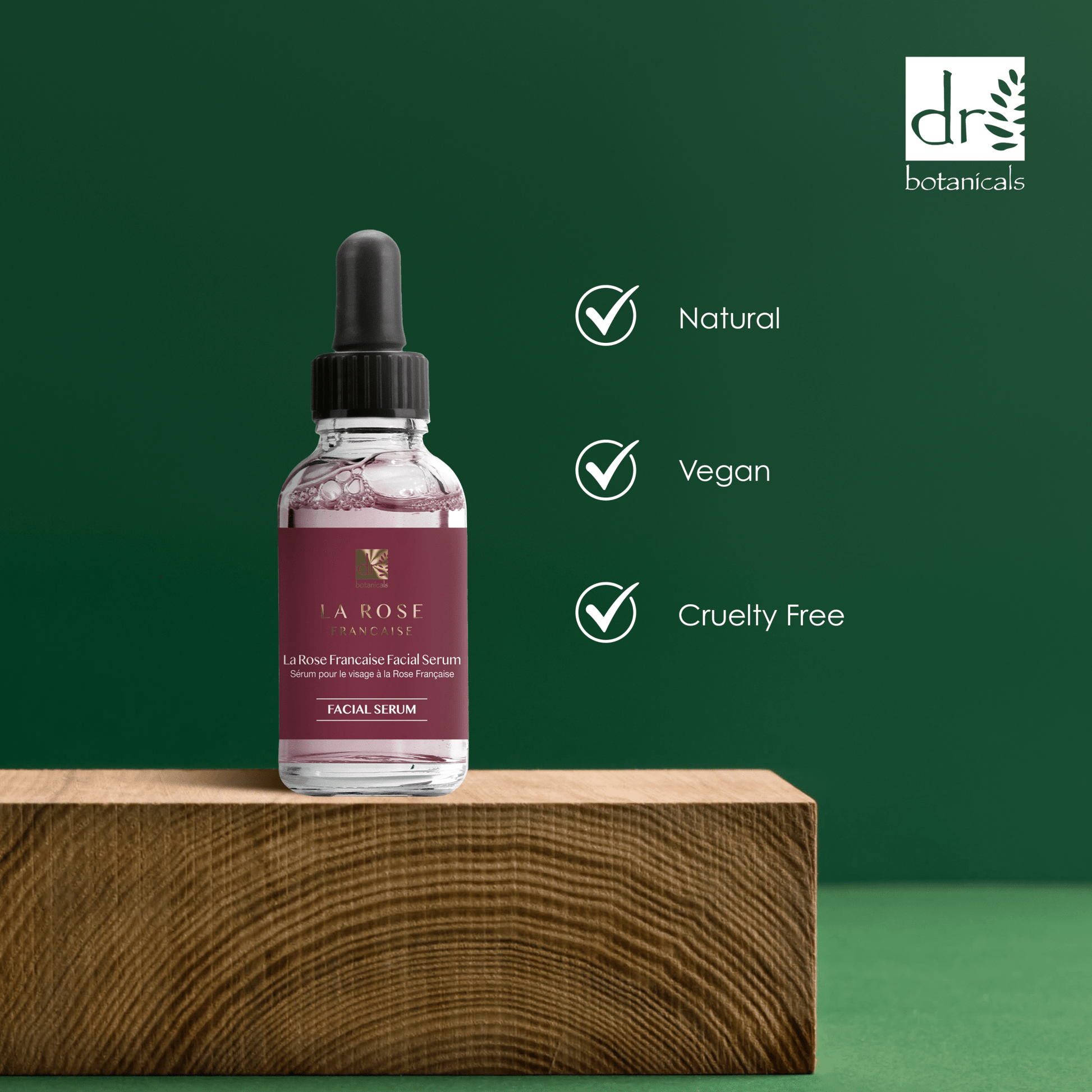 La Rose Francaise Facial Serum 30ml - Herbalshire Handmade Herbal Products