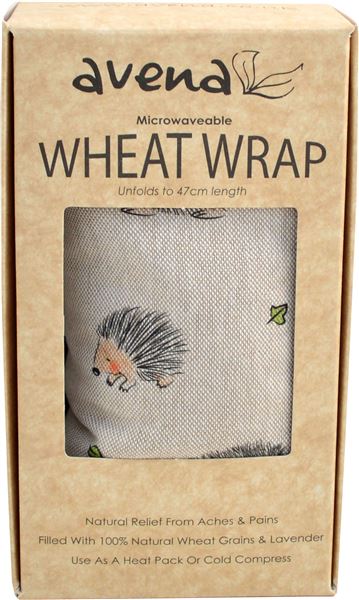 Microwavable Wheat Bag Cold Or Heat Hedgehog Print Wheat Wrap In Gift Box Bespoke Quality Gift.