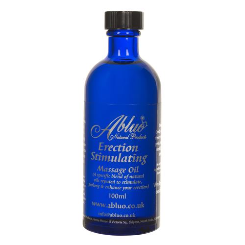 Erection Stimulation Massage Oil - Natural Aphrodisiac for Men (100ml) - Handmade in UK