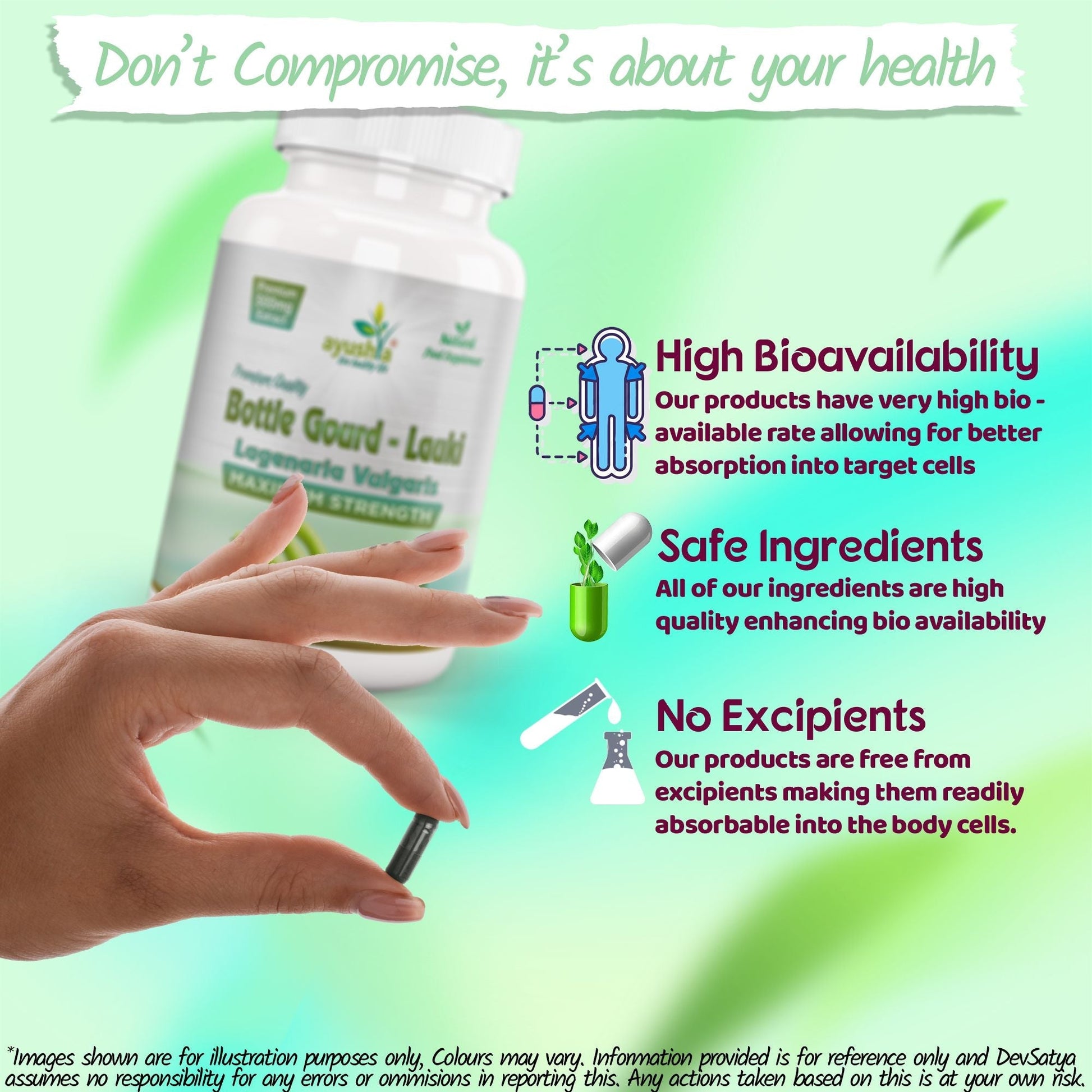Lauki Calabase Bottle Gourd Capsule - Herbalshire Handmade Herbal Products