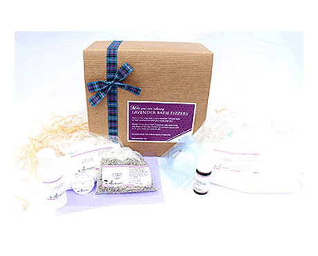 Lavender Bath Fizzers Gift Pack - Herbalshire Handmade Herbal Products