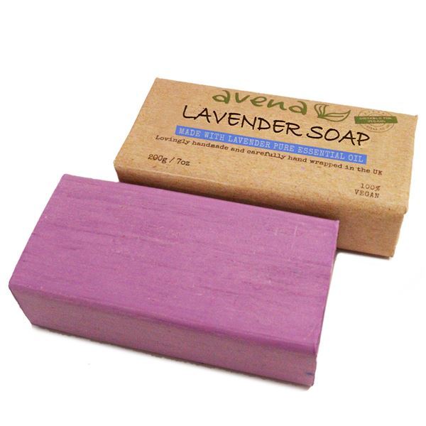 Lavender Soap Bar Handmade 200g – Organic, Vegan, Lush Natural Castile Soap - Herbalshire Handmade Herbal Products