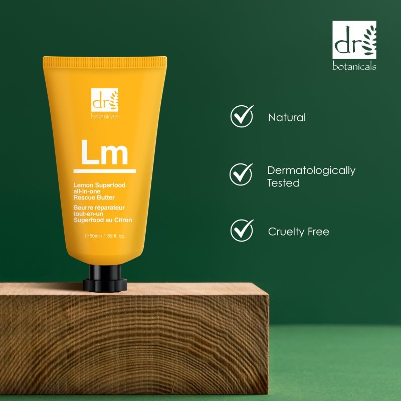Lemon Superfood All - In - One Rescue Butter 50ml (Uncartoned) - Herbalshire Handmade Herbal Products