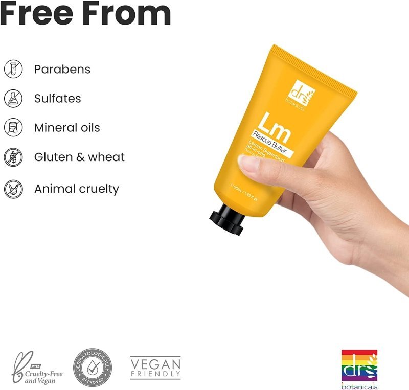 Lemon Superfood All - In - One Rescue Butter Moisturiser Duo Kit - Herbalshire Handmade Herbal Products
