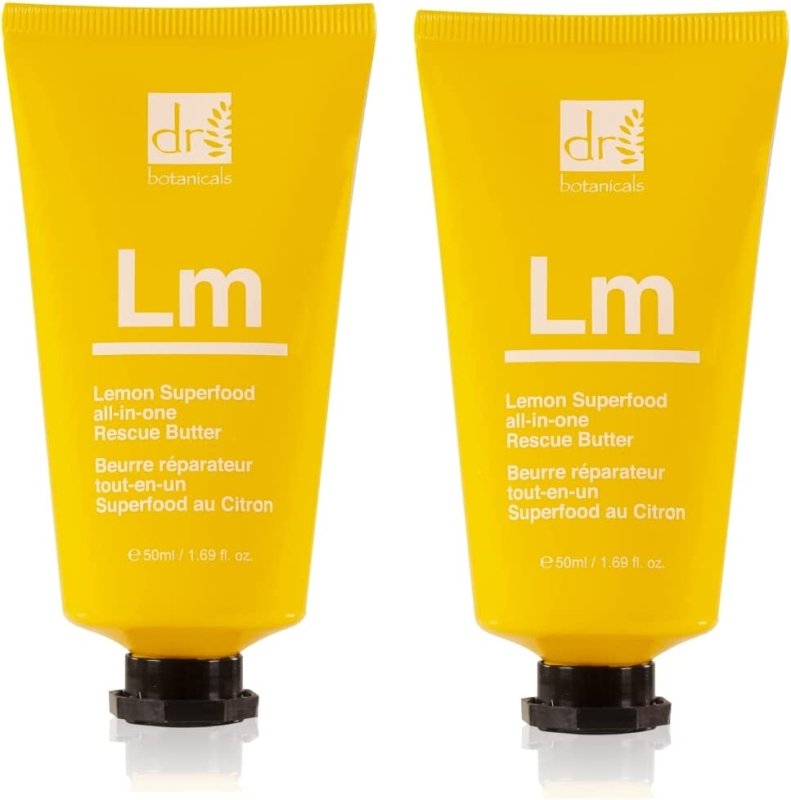 Lemon Superfood All - In - One Rescue Butter Moisturiser Duo Kit - Herbalshire Handmade Herbal Products