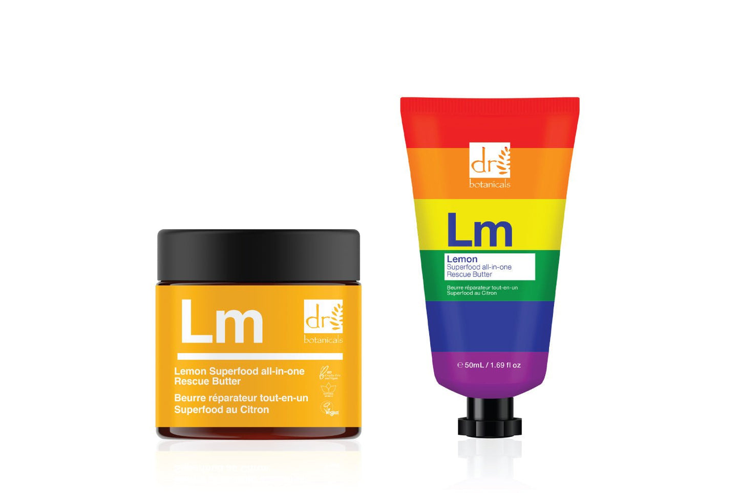 Lemon Superfood All - in - One Rescue Butter Pride Edition Duo - Herbalshire Handmade Herbal Products