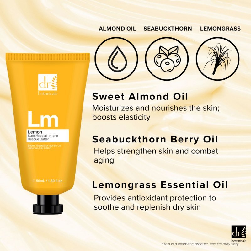 Lemon Superfood all - in - one Rescue Butter x2 - Herbalshire Handmade Herbal Products