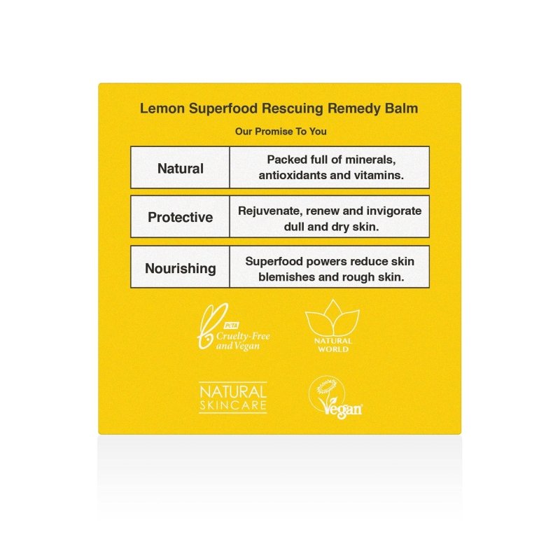 Lemon Superfood Rescuing Remedy Balm 60ml - Herbalshire Handmade Herbal Products