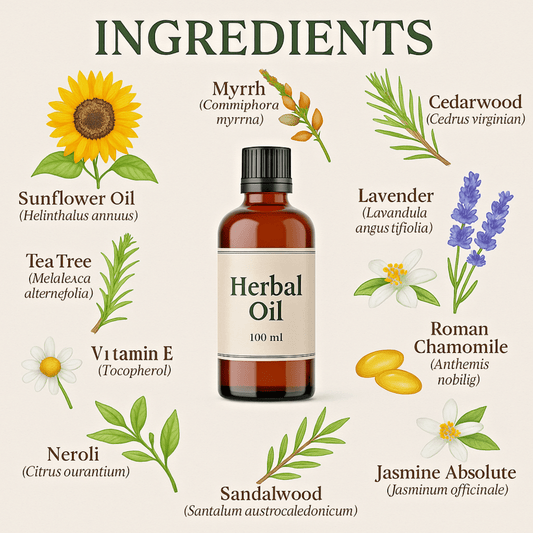 Lichen Planus Relief Oil 100ml – Natural Herbal Rash & Itchy Skin Treatment - Herbalshire Handmade Herbal Products