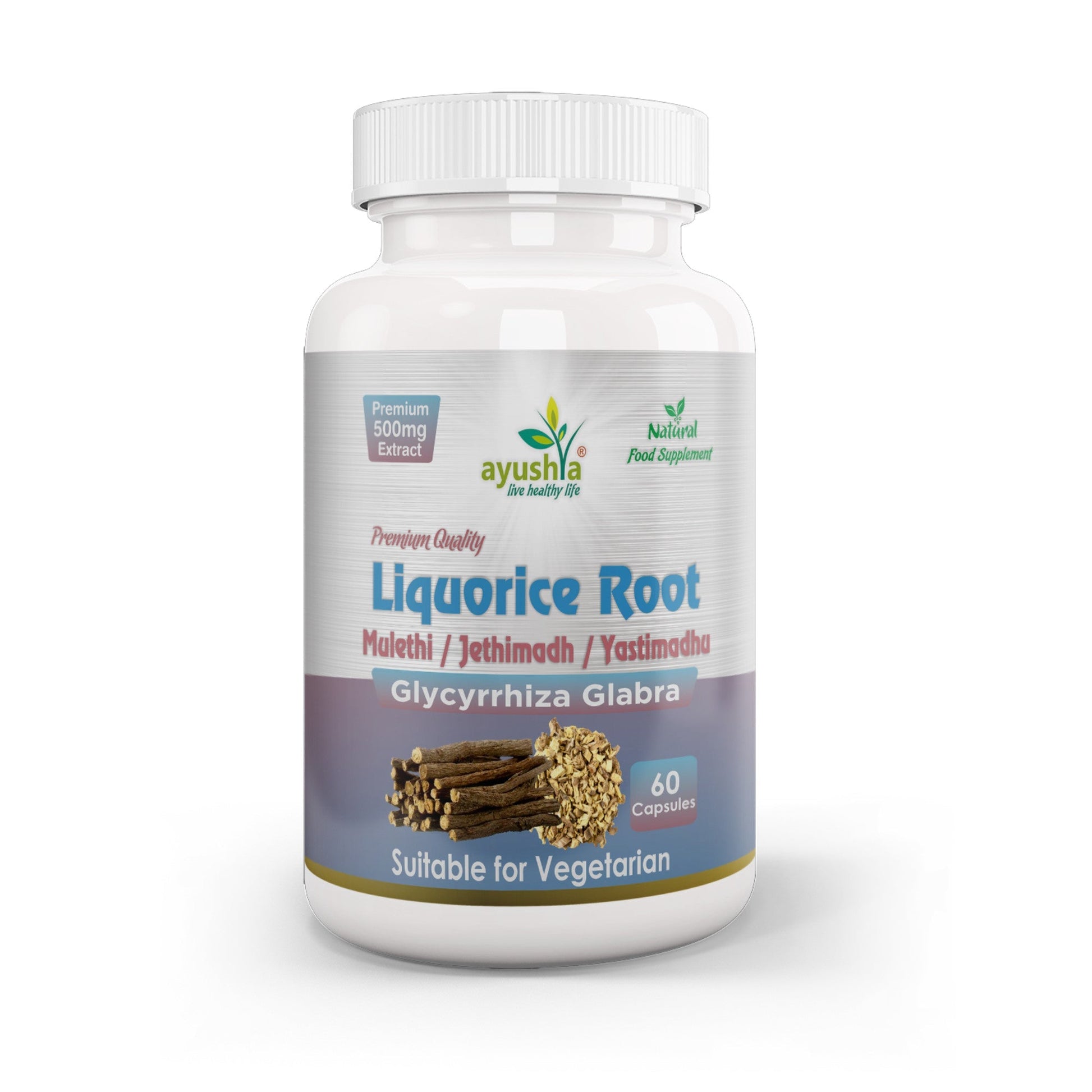 Liquorice Root Capsule (Yastimadhu - Mulethi - Jethimadh) - Herbalshire Handmade Herbal Products