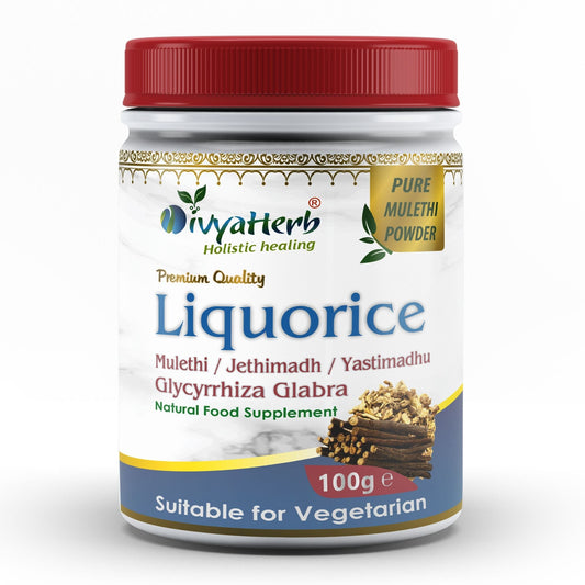 Liquorice Root Powder (Yastimadhu - Mulethi - Jethimadh) - Herbalshire Handmade Herbal Products