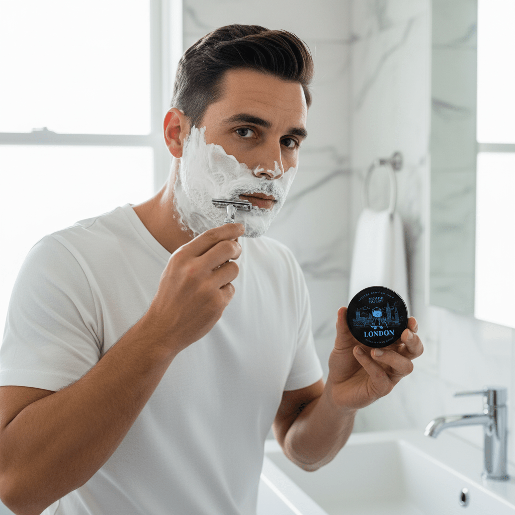 London Shaving Soap - Herbalshire Handmade Herbal Products