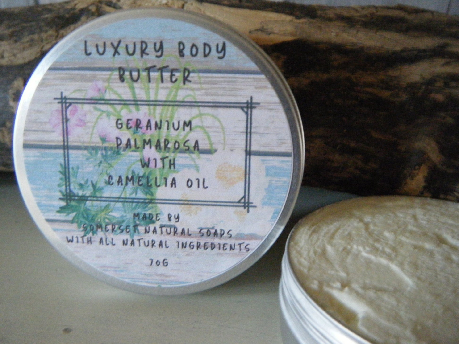 Luxury Body Butter Geranium Palmarosa - Herbalshire Handmade Herbal Products