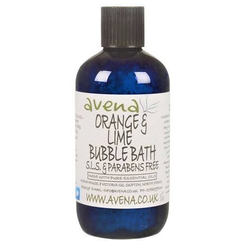 Luxury Bubble Bath Orange & Lime Pure Natural SLS Free 250ml - Herbalshire Handmade Herbal Products