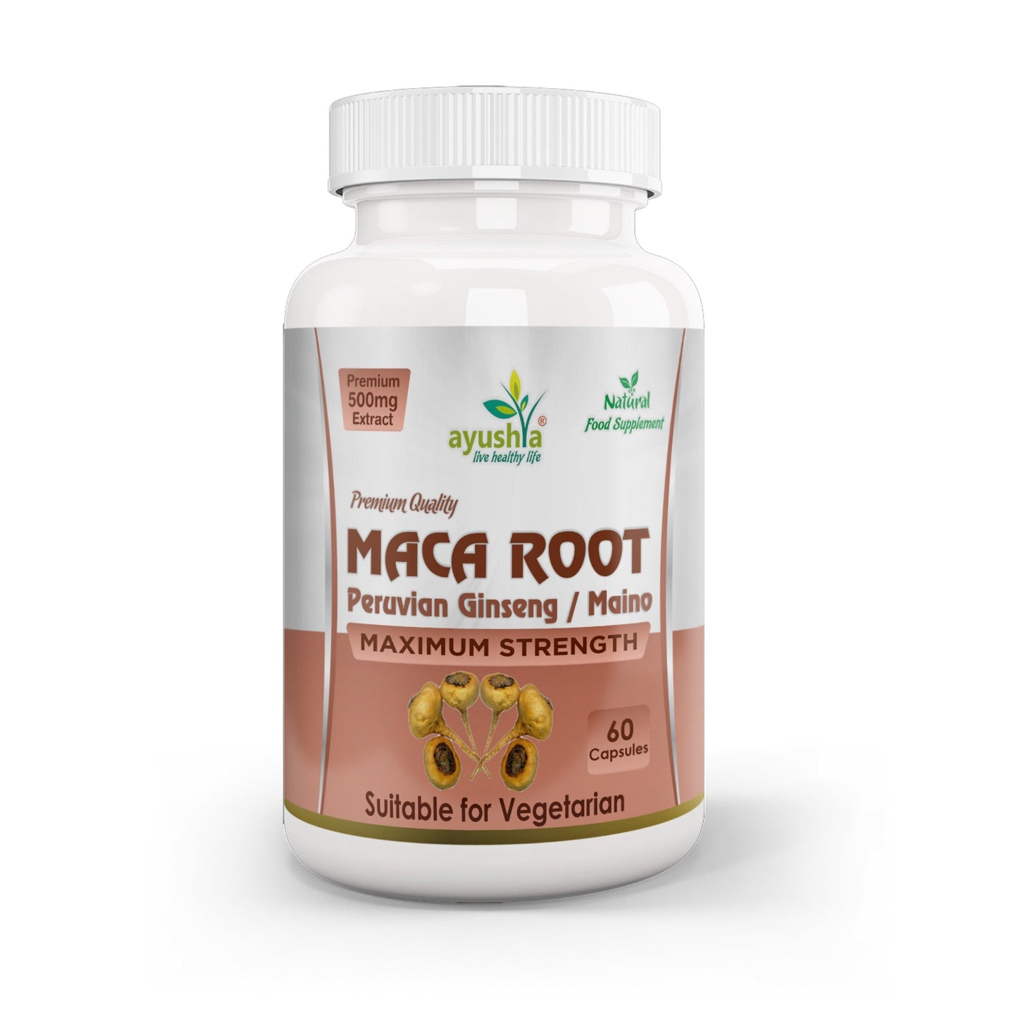 Maca Root Capsule - Herbalshire Handmade Herbal Products