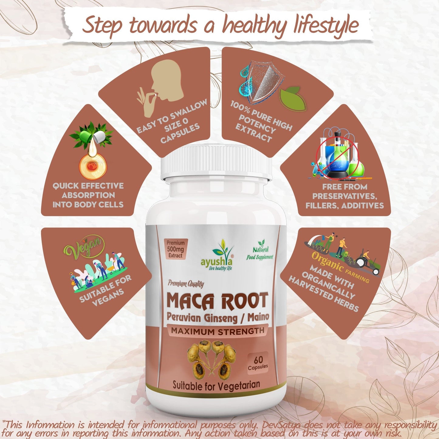 Maca Root Capsule - Herbalshire Handmade Herbal Products