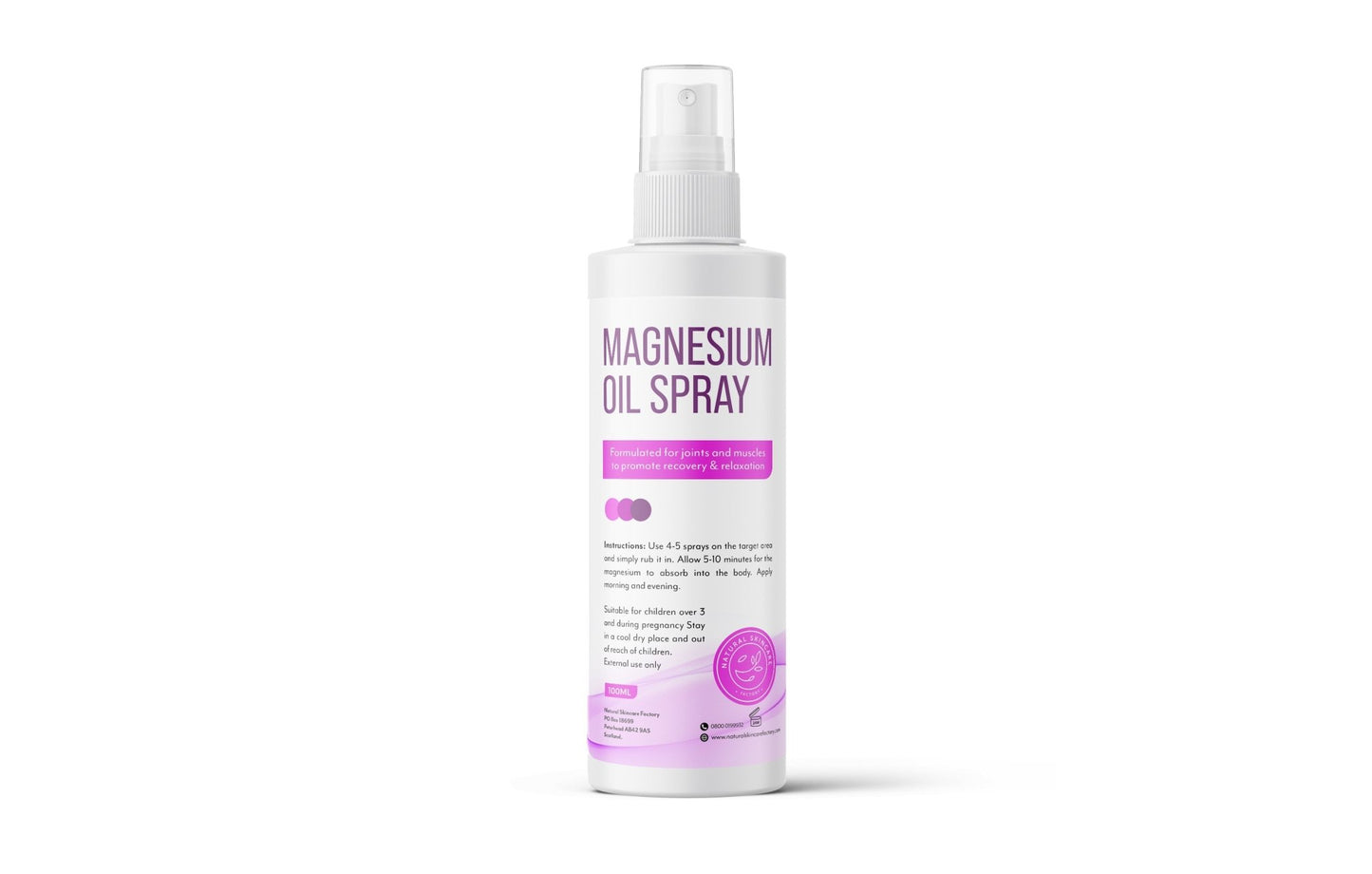 Magnesium Oil Spray - Herbalshire Handmade Herbal Products